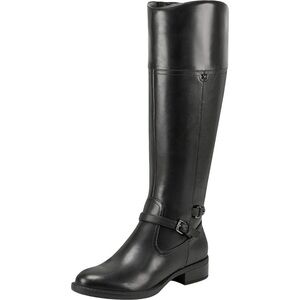 Easy Spirit Black Heeled Riding Boots